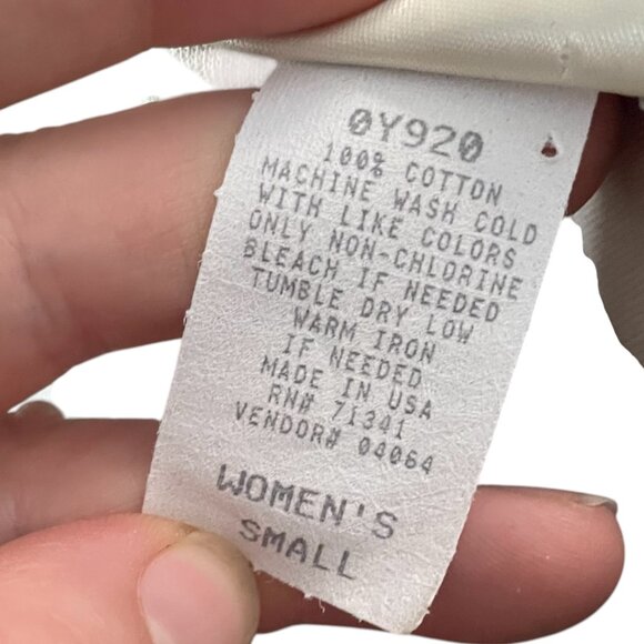 Vintage 90s LL Bean Shift Mini Jumper Dress Small Tan Zip Front Pockets Grunge - Picture 4 of 4